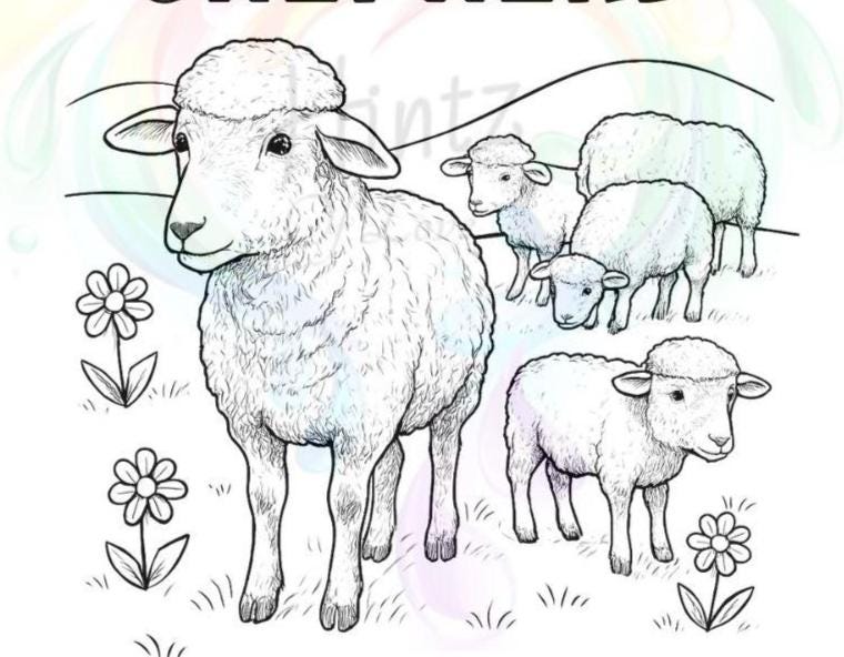 The Lord Is My Sheperd-Jesus Christ- Bible Verse (PDF Instant Download)