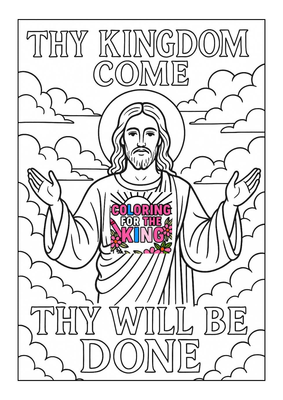 Thy Kingdom Come Thy Will Be Done - Bible Scripture (PDF Instant Download)