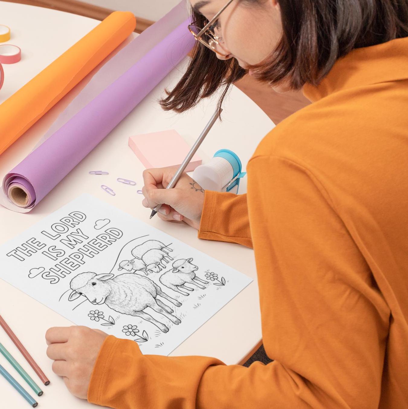 The Lord Is My Sheperd-Jesus Christ- Bible Verse (PDF Instant Download)